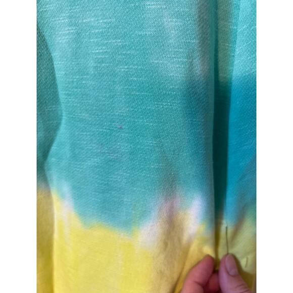 new nwt Chaser szS Small rainbow multi ombre dress tunic colorful summer crew - Picture 3 of 5